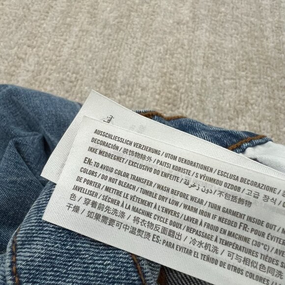 Abercrombie & Fitch 90s Slim Straight Ultra High Rise Blue Jeans 26 / 2 - Picture 11 of 11